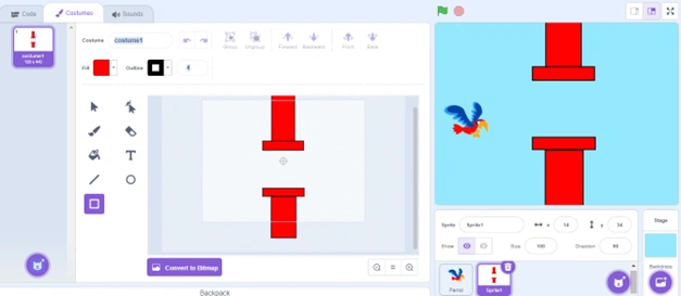 Make a Flappy Bird in Scratch